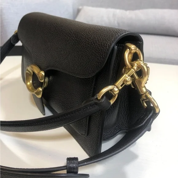 Coach Tabby 26 Black Leather Shoulder Crossbody - Picture 2 of 9